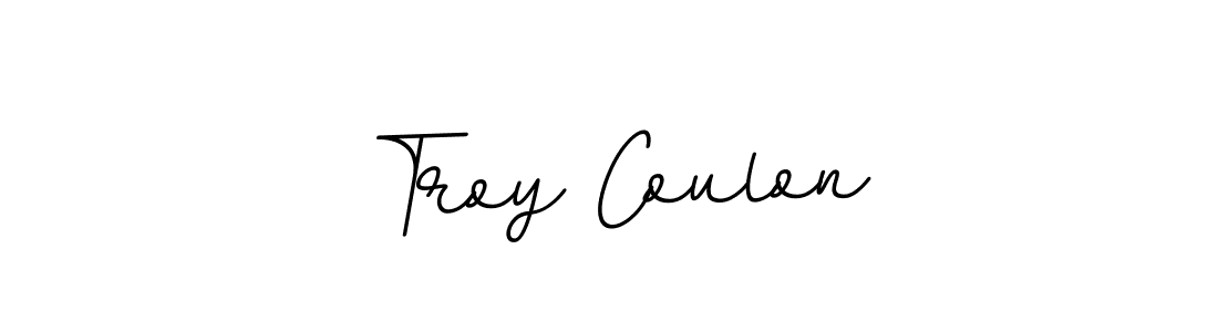Troy Coulon stylish signature style. Best Handwritten Sign (BallpointsItalic-DORy9) for my name. Handwritten Signature Collection Ideas for my name Troy Coulon. Troy Coulon signature style 11 images and pictures png