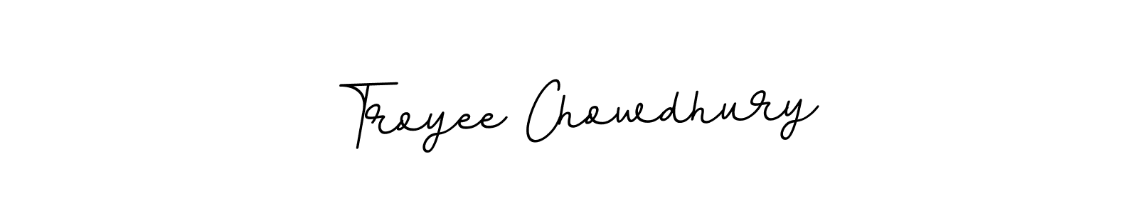 Use a signature maker to create a handwritten signature online. With this signature software, you can design (BallpointsItalic-DORy9) your own signature for name Troyee Chowdhury. Troyee Chowdhury signature style 11 images and pictures png