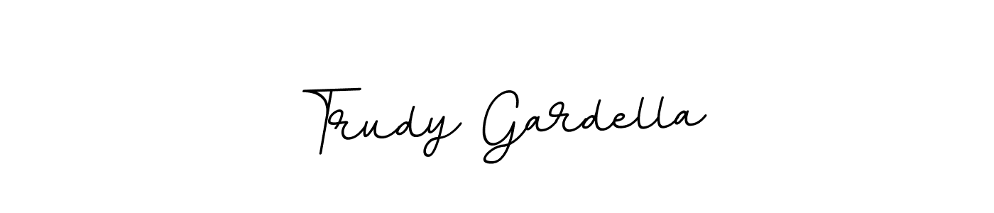 Use a signature maker to create a handwritten signature online. With this signature software, you can design (BallpointsItalic-DORy9) your own signature for name Trudy Gardella. Trudy Gardella signature style 11 images and pictures png