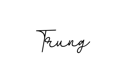 The best way (BallpointsItalic-DORy9) to make a short signature is to pick only two or three words in your name. The name Trung include a total of six letters. For converting this name. Trung signature style 11 images and pictures png