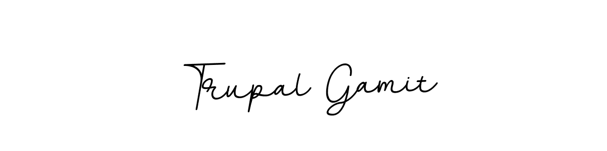 It looks lik you need a new signature style for name Trupal Gamit. Design unique handwritten (BallpointsItalic-DORy9) signature with our free signature maker in just a few clicks. Trupal Gamit signature style 11 images and pictures png