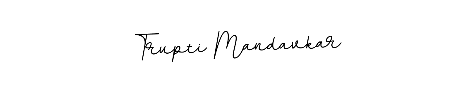 The best way (BallpointsItalic-DORy9) to make a short signature is to pick only two or three words in your name. The name Trupti Mandavkar include a total of six letters. For converting this name. Trupti Mandavkar signature style 11 images and pictures png