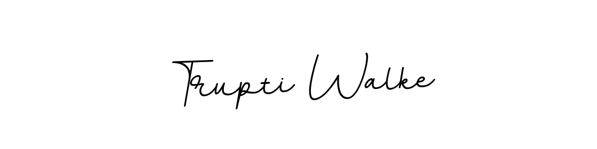 Design your own signature with our free online signature maker. With this signature software, you can create a handwritten (BallpointsItalic-DORy9) signature for name Trupti Walke. Trupti Walke signature style 11 images and pictures png