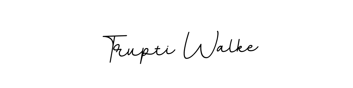 Design your own signature with our free online signature maker. With this signature software, you can create a handwritten (BallpointsItalic-DORy9) signature for name Trupti Walke. Trupti Walke signature style 11 images and pictures png