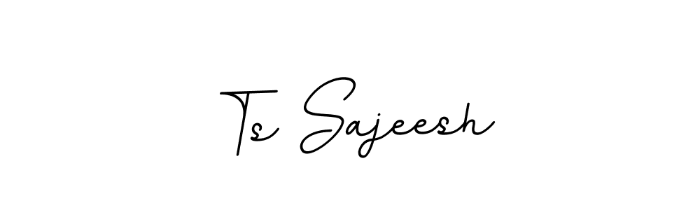 Design your own signature with our free online signature maker. With this signature software, you can create a handwritten (BallpointsItalic-DORy9) signature for name Ts Sajeesh. Ts Sajeesh signature style 11 images and pictures png