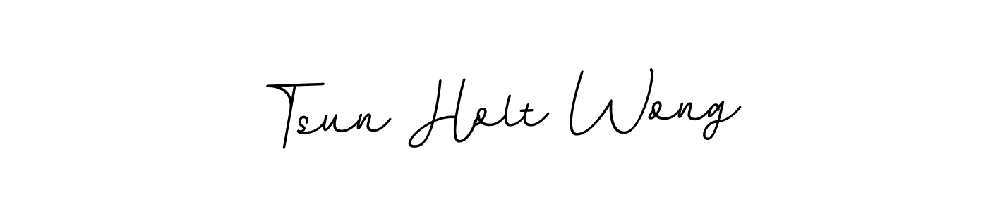 Create a beautiful signature design for name Tsun Holt Wong. With this signature (BallpointsItalic-DORy9) fonts, you can make a handwritten signature for free. Tsun Holt Wong signature style 11 images and pictures png