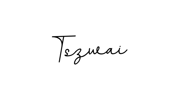 The best way (BallpointsItalic-DORy9) to make a short signature is to pick only two or three words in your name. The name Tszwai include a total of six letters. For converting this name. Tszwai signature style 11 images and pictures png