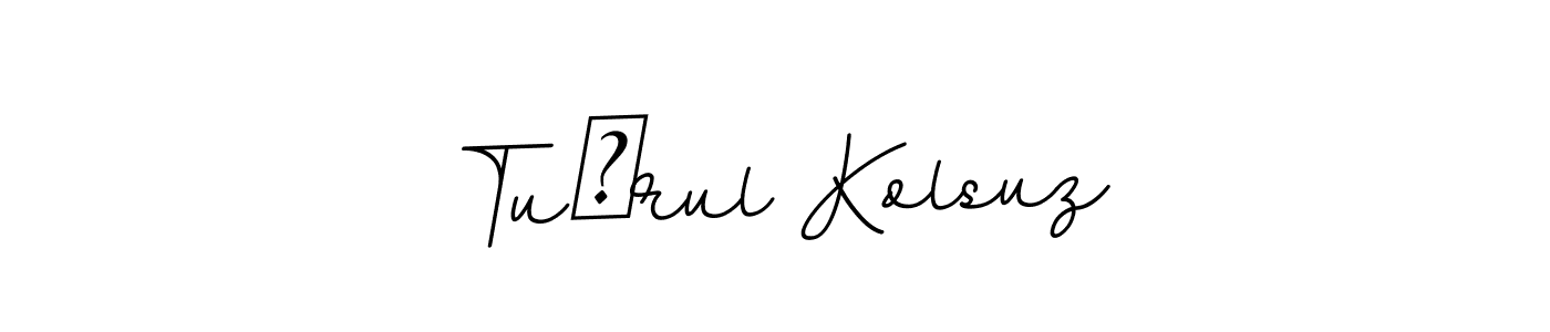 Make a beautiful signature design for name Tuğrul Kolsuz. With this signature (BallpointsItalic-DORy9) style, you can create a handwritten signature for free. Tuğrul Kolsuz signature style 11 images and pictures png