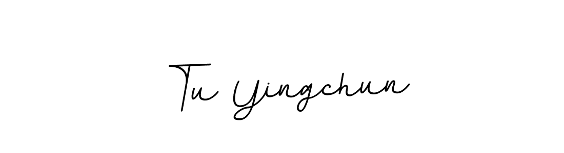 if you are searching for the best signature style for your name Tu Yingchun. so please give up your signature search. here we have designed multiple signature styles  using BallpointsItalic-DORy9. Tu Yingchun signature style 11 images and pictures png