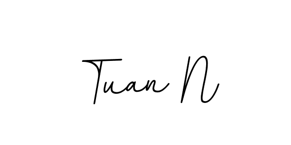 It looks lik you need a new signature style for name Tuan N. Design unique handwritten (BallpointsItalic-DORy9) signature with our free signature maker in just a few clicks. Tuan N signature style 11 images and pictures png