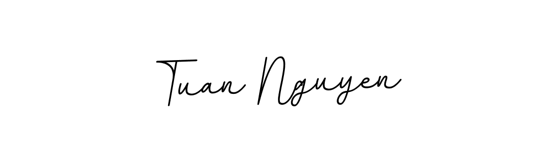 The best way (BallpointsItalic-DORy9) to make a short signature is to pick only two or three words in your name. The name Tuan Nguyen include a total of six letters. For converting this name. Tuan Nguyen signature style 11 images and pictures png