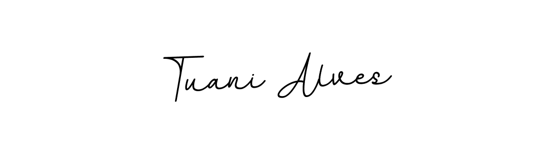 Make a beautiful signature design for name Tuani Alves. With this signature (BallpointsItalic-DORy9) style, you can create a handwritten signature for free. Tuani Alves signature style 11 images and pictures png