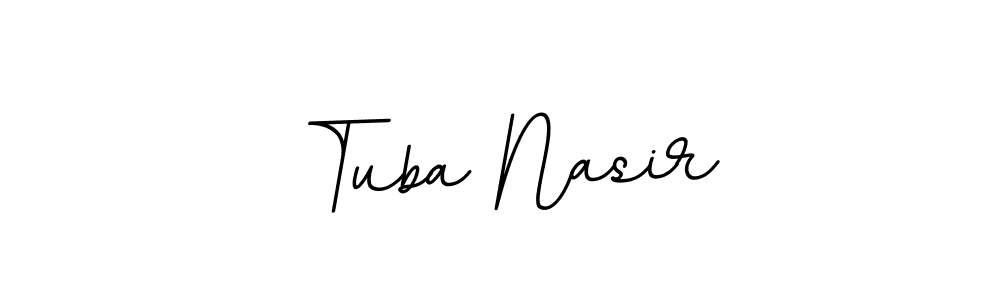 The best way (BallpointsItalic-DORy9) to make a short signature is to pick only two or three words in your name. The name Tuba Nasir include a total of six letters. For converting this name. Tuba Nasir signature style 11 images and pictures png