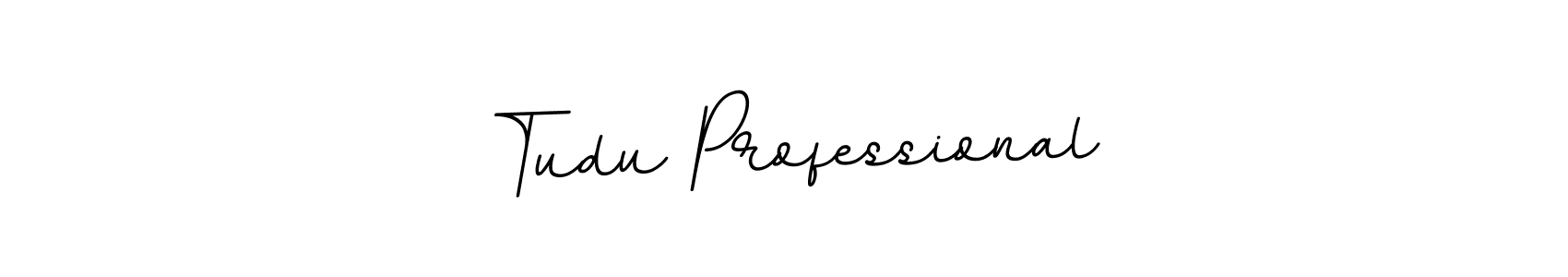 Make a beautiful signature design for name Tudu Professional. With this signature (BallpointsItalic-DORy9) style, you can create a handwritten signature for free. Tudu Professional signature style 11 images and pictures png