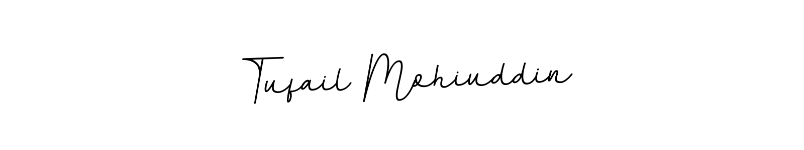 How to make Tufail Mohiuddin name signature. Use BallpointsItalic-DORy9 style for creating short signs online. This is the latest handwritten sign. Tufail Mohiuddin signature style 11 images and pictures png
