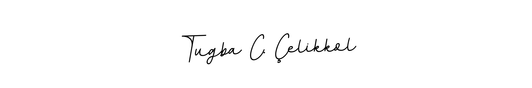 You should practise on your own different ways (BallpointsItalic-DORy9) to write your name (Tugba C. Çelikkol) in signature. don't let someone else do it for you. Tugba C. Çelikkol signature style 11 images and pictures png