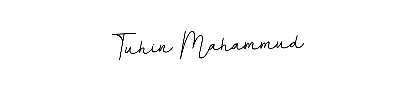 Design your own signature with our free online signature maker. With this signature software, you can create a handwritten (BallpointsItalic-DORy9) signature for name Tuhin Mahammud. Tuhin Mahammud signature style 11 images and pictures png