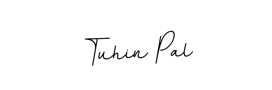 How to make Tuhin Pal name signature. Use BallpointsItalic-DORy9 style for creating short signs online. This is the latest handwritten sign. Tuhin Pal signature style 11 images and pictures png