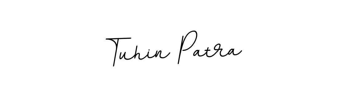 How to make Tuhin Patra name signature. Use BallpointsItalic-DORy9 style for creating short signs online. This is the latest handwritten sign. Tuhin Patra signature style 11 images and pictures png