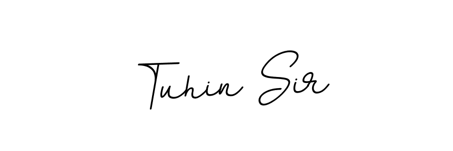 Tuhin Sir stylish signature style. Best Handwritten Sign (BallpointsItalic-DORy9) for my name. Handwritten Signature Collection Ideas for my name Tuhin Sir. Tuhin Sir signature style 11 images and pictures png