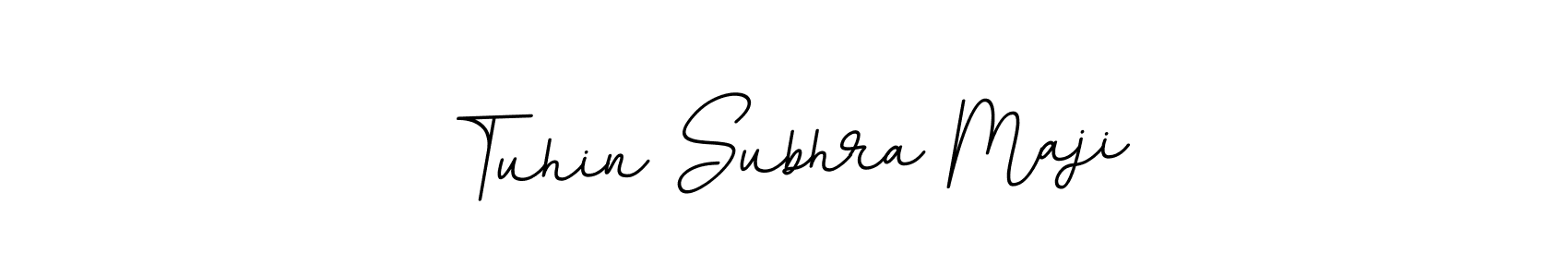 How to make Tuhin Subhra Maji name signature. Use BallpointsItalic-DORy9 style for creating short signs online. This is the latest handwritten sign. Tuhin Subhra Maji signature style 11 images and pictures png
