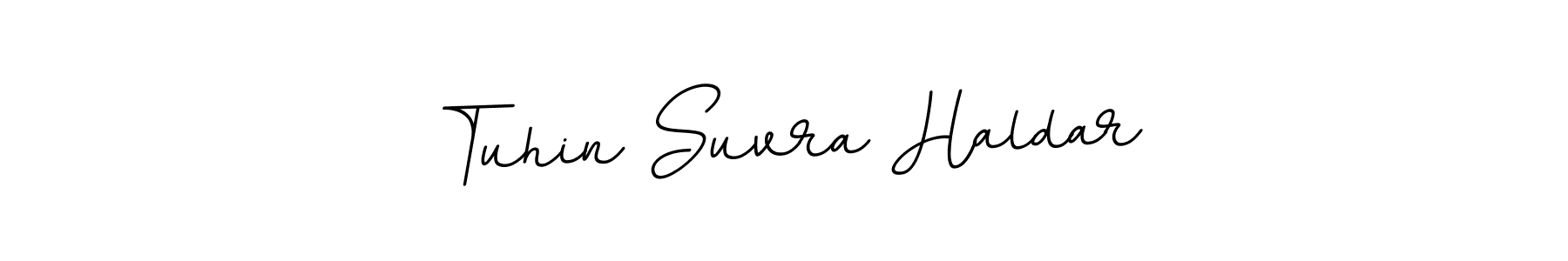 Design your own signature with our free online signature maker. With this signature software, you can create a handwritten (BallpointsItalic-DORy9) signature for name Tuhin Suvra Haldar. Tuhin Suvra Haldar signature style 11 images and pictures png