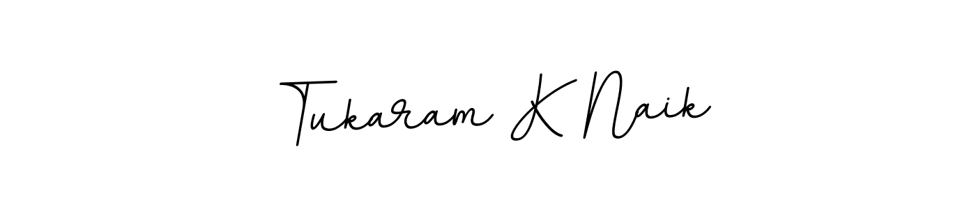 Create a beautiful signature design for name Tukaram K Naik. With this signature (BallpointsItalic-DORy9) fonts, you can make a handwritten signature for free. Tukaram K Naik signature style 11 images and pictures png