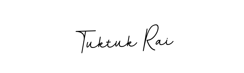 How to make Tuktuk Rai name signature. Use BallpointsItalic-DORy9 style for creating short signs online. This is the latest handwritten sign. Tuktuk Rai signature style 11 images and pictures png