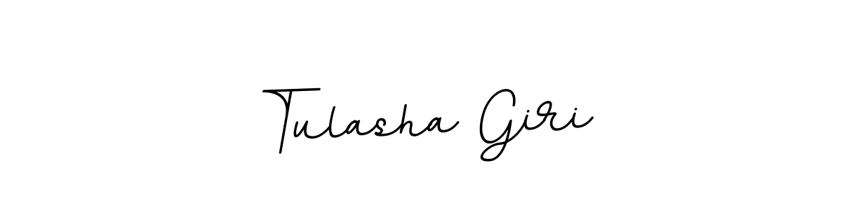 Create a beautiful signature design for name Tulasha Giri. With this signature (BallpointsItalic-DORy9) fonts, you can make a handwritten signature for free. Tulasha Giri signature style 11 images and pictures png