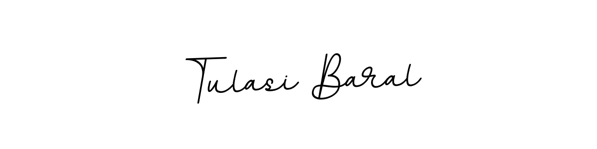 You should practise on your own different ways (BallpointsItalic-DORy9) to write your name (Tulasi Baral) in signature. don't let someone else do it for you. Tulasi Baral signature style 11 images and pictures png