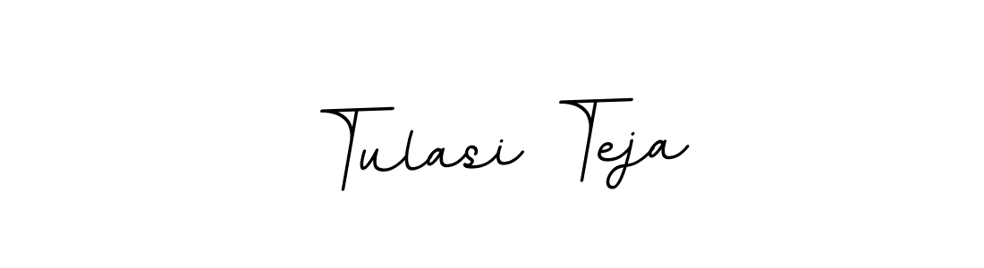 You should practise on your own different ways (BallpointsItalic-DORy9) to write your name (Tulasi Teja) in signature. don't let someone else do it for you. Tulasi Teja signature style 11 images and pictures png