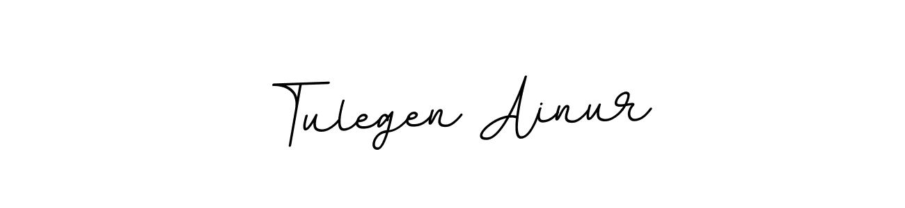 Tulegen Ainur stylish signature style. Best Handwritten Sign (BallpointsItalic-DORy9) for my name. Handwritten Signature Collection Ideas for my name Tulegen Ainur. Tulegen Ainur signature style 11 images and pictures png