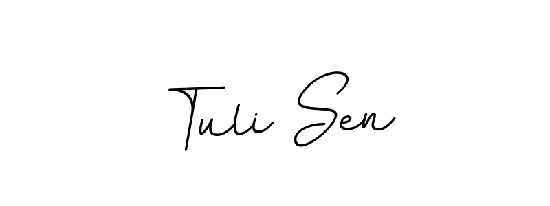 It looks lik you need a new signature style for name Tuli Sen. Design unique handwritten (BallpointsItalic-DORy9) signature with our free signature maker in just a few clicks. Tuli Sen signature style 11 images and pictures png