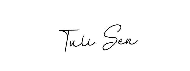 It looks lik you need a new signature style for name Tuli Sen. Design unique handwritten (BallpointsItalic-DORy9) signature with our free signature maker in just a few clicks. Tuli Sen signature style 11 images and pictures png