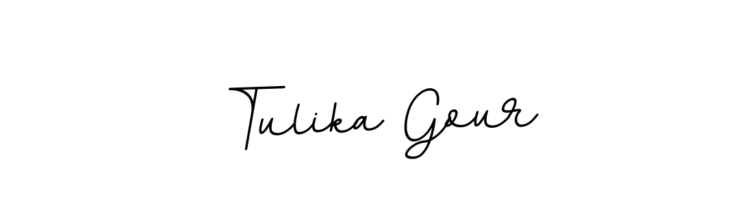 Make a beautiful signature design for name Tulika Gour. With this signature (BallpointsItalic-DORy9) style, you can create a handwritten signature for free. Tulika Gour signature style 11 images and pictures png