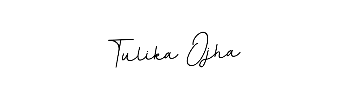 How to make Tulika Ojha name signature. Use BallpointsItalic-DORy9 style for creating short signs online. This is the latest handwritten sign. Tulika Ojha signature style 11 images and pictures png