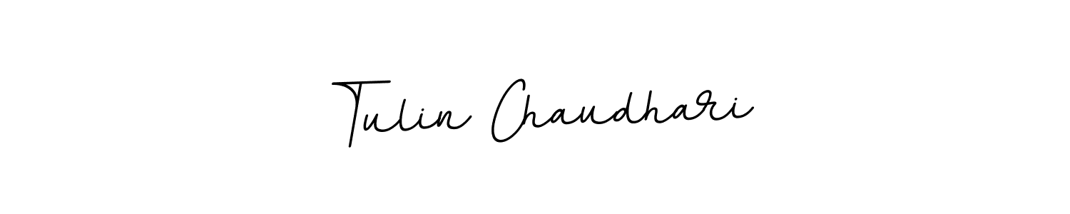 Make a beautiful signature design for name Tulin Chaudhari. With this signature (BallpointsItalic-DORy9) style, you can create a handwritten signature for free. Tulin Chaudhari signature style 11 images and pictures png