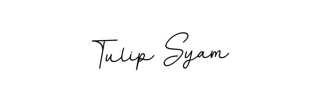 The best way (BallpointsItalic-DORy9) to make a short signature is to pick only two or three words in your name. The name Tulip Syam include a total of six letters. For converting this name. Tulip Syam signature style 11 images and pictures png