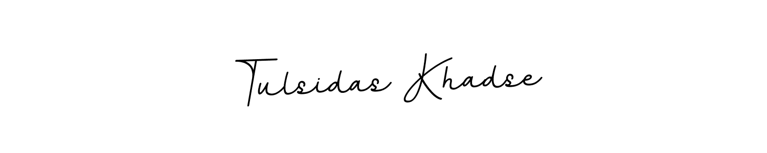 Use a signature maker to create a handwritten signature online. With this signature software, you can design (BallpointsItalic-DORy9) your own signature for name Tulsidas Khadse. Tulsidas Khadse signature style 11 images and pictures png