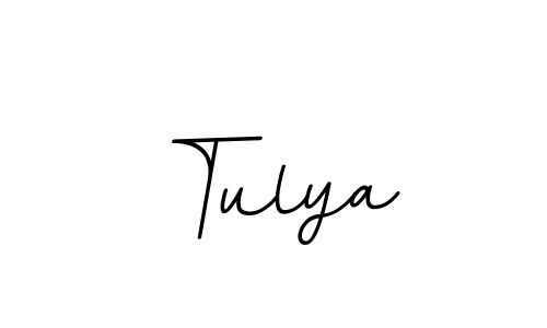 Design your own signature with our free online signature maker. With this signature software, you can create a handwritten (BallpointsItalic-DORy9) signature for name Tulya. Tulya signature style 11 images and pictures png