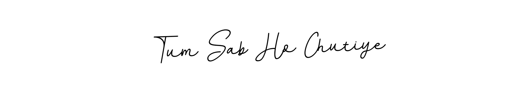 Use a signature maker to create a handwritten signature online. With this signature software, you can design (BallpointsItalic-DORy9) your own signature for name Tum Sab Ho Chutiye. Tum Sab Ho Chutiye signature style 11 images and pictures png