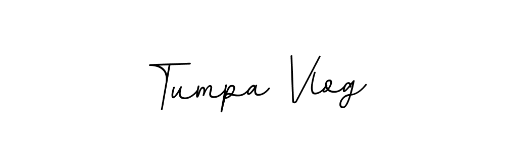 The best way (BallpointsItalic-DORy9) to make a short signature is to pick only two or three words in your name. The name Tumpa Vlog include a total of six letters. For converting this name. Tumpa Vlog signature style 11 images and pictures png