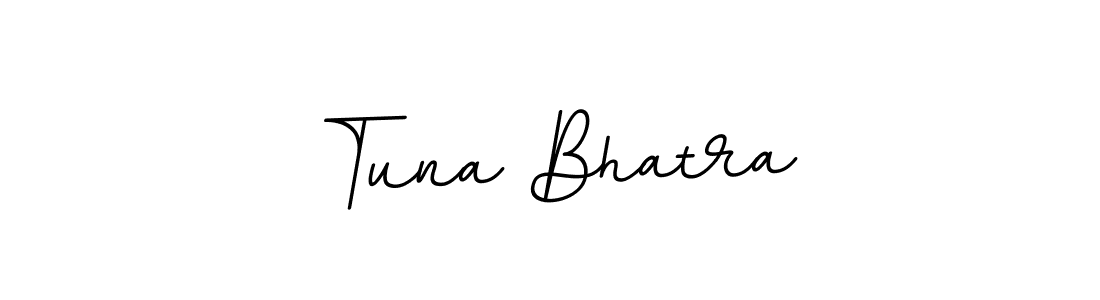 You should practise on your own different ways (BallpointsItalic-DORy9) to write your name (Tuna Bhatra) in signature. don't let someone else do it for you. Tuna Bhatra signature style 11 images and pictures png