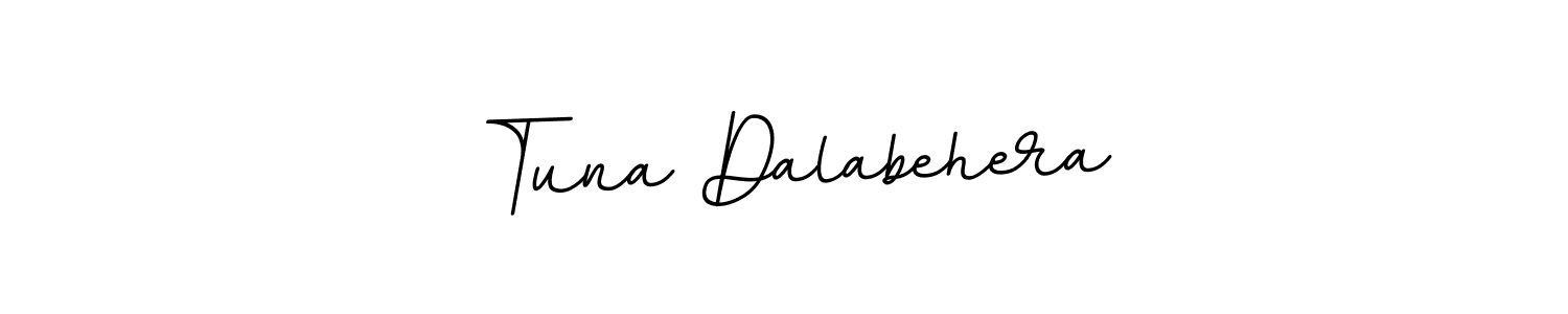 if you are searching for the best signature style for your name Tuna Dalabehera. so please give up your signature search. here we have designed multiple signature styles  using BallpointsItalic-DORy9. Tuna Dalabehera signature style 11 images and pictures png