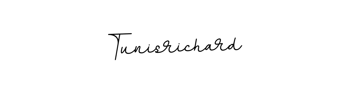 How to make Tunisrichard name signature. Use BallpointsItalic-DORy9 style for creating short signs online. This is the latest handwritten sign. Tunisrichard signature style 11 images and pictures png