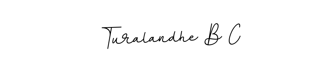 How to make Turalandhe B C signature? BallpointsItalic-DORy9 is a professional autograph style. Create handwritten signature for Turalandhe B C name. Turalandhe B C signature style 11 images and pictures png