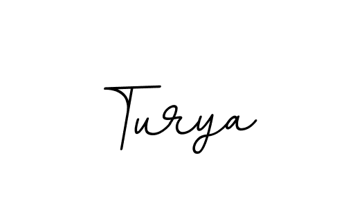 How to make Turya name signature. Use BallpointsItalic-DORy9 style for creating short signs online. This is the latest handwritten sign. Turya signature style 11 images and pictures png