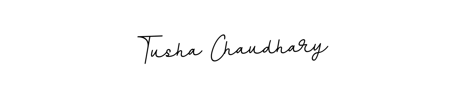 How to make Tusha Chaudhary signature? BallpointsItalic-DORy9 is a professional autograph style. Create handwritten signature for Tusha Chaudhary name. Tusha Chaudhary signature style 11 images and pictures png