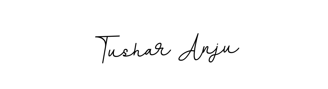 Tushar Anju stylish signature style. Best Handwritten Sign (BallpointsItalic-DORy9) for my name. Handwritten Signature Collection Ideas for my name Tushar Anju. Tushar Anju signature style 11 images and pictures png