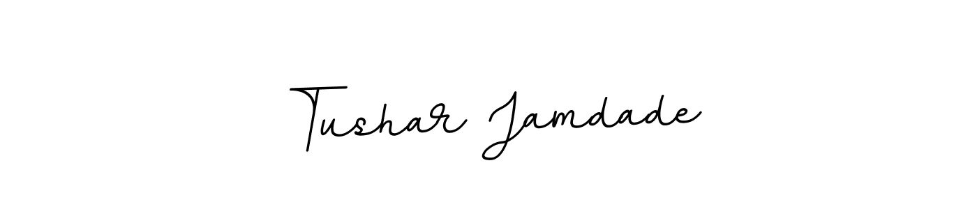 Design your own signature with our free online signature maker. With this signature software, you can create a handwritten (BallpointsItalic-DORy9) signature for name Tushar Jamdade. Tushar Jamdade signature style 11 images and pictures png